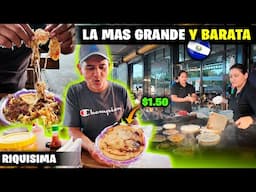 🤤Comiendo la PUPUSA mas GRANDE y BARATA🤑 de USULUTAN EL SALVADOR🇸🇻