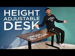 The Sleep Company Electric Height Adjustable Desk Reveiw & Unboxing ⚡Best sit stand desk under 20000