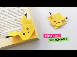 Kağıttan Kolay Pikachu Kitap Ayracı Yapımı - Origami Pikachu