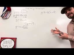 How to Find the Y-Intercept in Point Slope Form