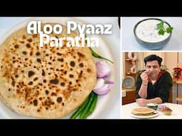 Aloo Pyaaz Paratha | Mix Veg Raita | Kunal Kapur Lunch/Dinner Punjabi Recipes | आलू प्याज के परांठे