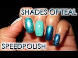 Holo Taco x David's Tea | Shades of Teal Speedpolish | MSLP