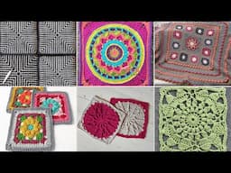 11 Different & Unique Granny Square Crochet Patterns (FREE)