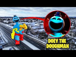 Drone Catches GIANT DOEY THE DOUGHMAN IN REAL LIFE! (POPPY PLAYTIME 4)