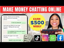 Get Paid $500 Weekly To Chat With People Online (No Experience Needed)