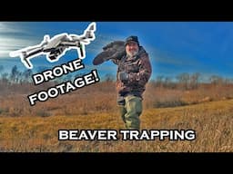 DRONE FOOTAGE: BEAVER TRAPPING (VLOG) S6 Ep 13