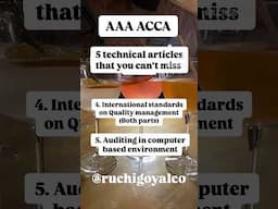 AAA Important Technical Articles ACCA AAA Ruchi #acca #auditing #accaexams #aaa #aa