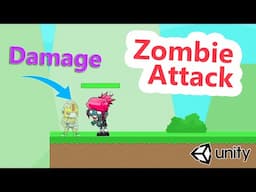 Player Damage (Zombie Attack) - 2D Platformer