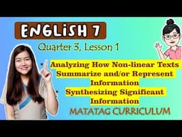 NON-LINEAR TEXTS and SYNTHESIZING || GRADE 7 || MATATAG Curriculum|| QUARTER 3 | LESSON 1 | Week 2