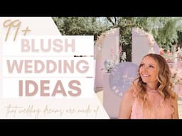 99 Blush Wedding Ideas | All of the Blush Details from 3 Real Weddings