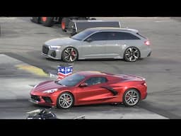 C8 Corvette vs Audi RS6 and BMW m3