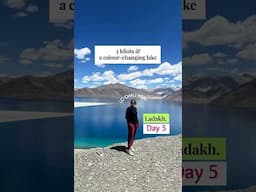 1 Lake 3 Colours and We 3 Idiots 😎 l Ladakh Stories l #youtubeshorts #shorts #travel #ladakhjourney