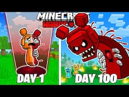 I Survived 100 Days as a BLOOD SPRUNKI in HARDCORE Minecraft