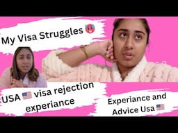 Rejected Twice for a USA Visa! My Experience & Advice 🇺🇸 || Sad ||Roshna ||