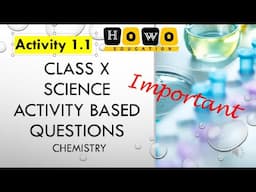 CLASS 10 SCIENCE ACTIVITY 1 1