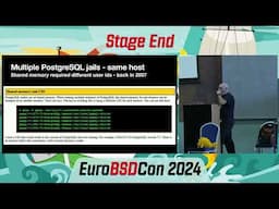 Doing stupid things with FreeBSD jails - Dan Langille - EuroBSDcon 2024