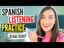 SPANISH LISTENING PRACTICE: EJERCICIO de DICTADO en ESPAÑOL