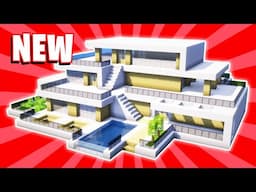 Minecraft : How To Build a Large Modern House Tutorial (#56)