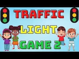 TRAFFIC LIGHT GAME 2 - Virtual PE Activity - Kids Movement and Fitness Game - BRAIN BREAK