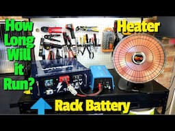 How long will a 48v 100Ah server rack battery run my heater?