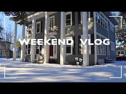 Weekend Vlog | Snow day, book shopping, and introducing the kitty cats! 🐈😻