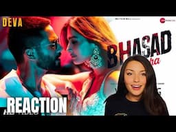 Bhasad Macha - Reaction | DEVA | Shahid Kapoor & Pooja Hegde | Vishal Mishra, Mikra Singh, Jyotica