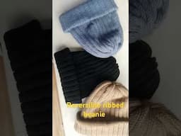 Reversible Ribbed  Beanie