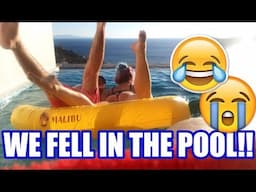 WE FELL IN THE POOL || Mykonos Vlog 3