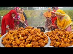 Egg Chops & Khichdi - Crispy Andaa Pakuda Making at Village - Simple, Tasty & Satisfying!