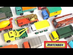 OLD TOY TRUCKS Vintage Matchbox  Diecast Trucks With Boxes