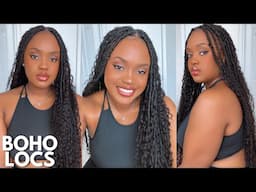 CROCHET HAIRSTYLE IN 2 HOURS | BOHO LOCS SUMMER HAIRSTYLE FT. EAYON HAIR