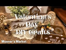 Valentine’s Day Crafts Rustic Farmhouse Decor #valentines #diy #farmhouse #dollartree #xoxo