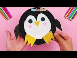 DIY Paper Plate Penguin / Easy Paper Craft Ideas / Paper Plate Craft Projects