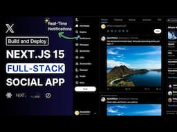 Next.js 15 MySQL Social X App Tutorial w Real-Time Notifications | Full-Stack Social Media Socket.io