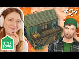 finishing a tiny FARMHOUSE in the sims 4 | Tiny Town Green #24