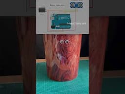 DIY Smart Dustbin using Ultrasonic Sensor and Arduino #shortsfeed #youtubeshorts Nakul Sahu Art