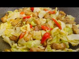 GULAY NAMAN TAYO | STIR-FRIED CABBAGE WITH PORK BELLY | AMY GUEVARRA