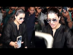 Kajol Looks Emotional & Crying After Coming Out From Malaika Arora Residence Post Her Father Demise