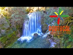 Secret paradise 🌲🌳Rio dos Mouros Waterfall🍀🏞️ Cascata do rio dos Mouros 🏞️ Condeixa - 4K UltraHD