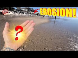 I Got Technical Treasure Metal Detecting BLOWN OUT Beaches in Santa Cruz California!