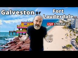 Which Cruise Port Would You Rather Live In? (Galveston or Fort Lauderdale) 🔴LIVE Travel Chat