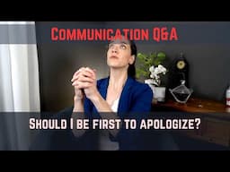 Workplace arguments: Should I be first to apologize (and how)?