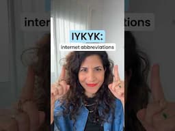 IYKYK: internet abbreviations