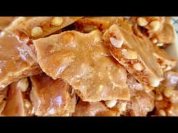 Christmas Day Homemade PEANUT BRITTLE CANDY Recipe :)