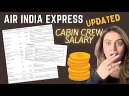 Cabin Crew salary In Air India Express| Updated Cabin Crew Salary slip| Twinkle Anand|