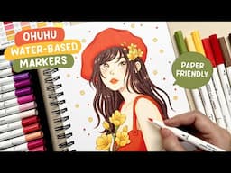 🍅 Trying Out New Markers / Ohuhu Water-Based Markers Review