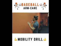 Baseball Armcare & Mobility Drill [ Forearm Wall Slide + Lift & Reach]