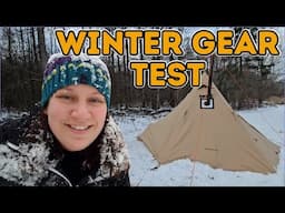 PASS OR FAIL??? Testing New Hot Tent Winter Camping Gear in Freezing Weather!