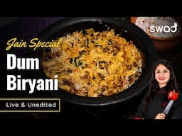 Jain Dum Biryani Recipe, No Onion No Garlic Biryani, Jain Dum Biryani with Jain Birista