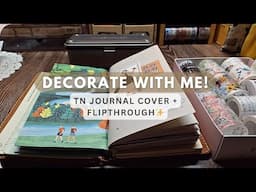 ✨ Decorating My 2023 Traveler’s Notebook Memory Keeping Journal Cover + Flip-Through!